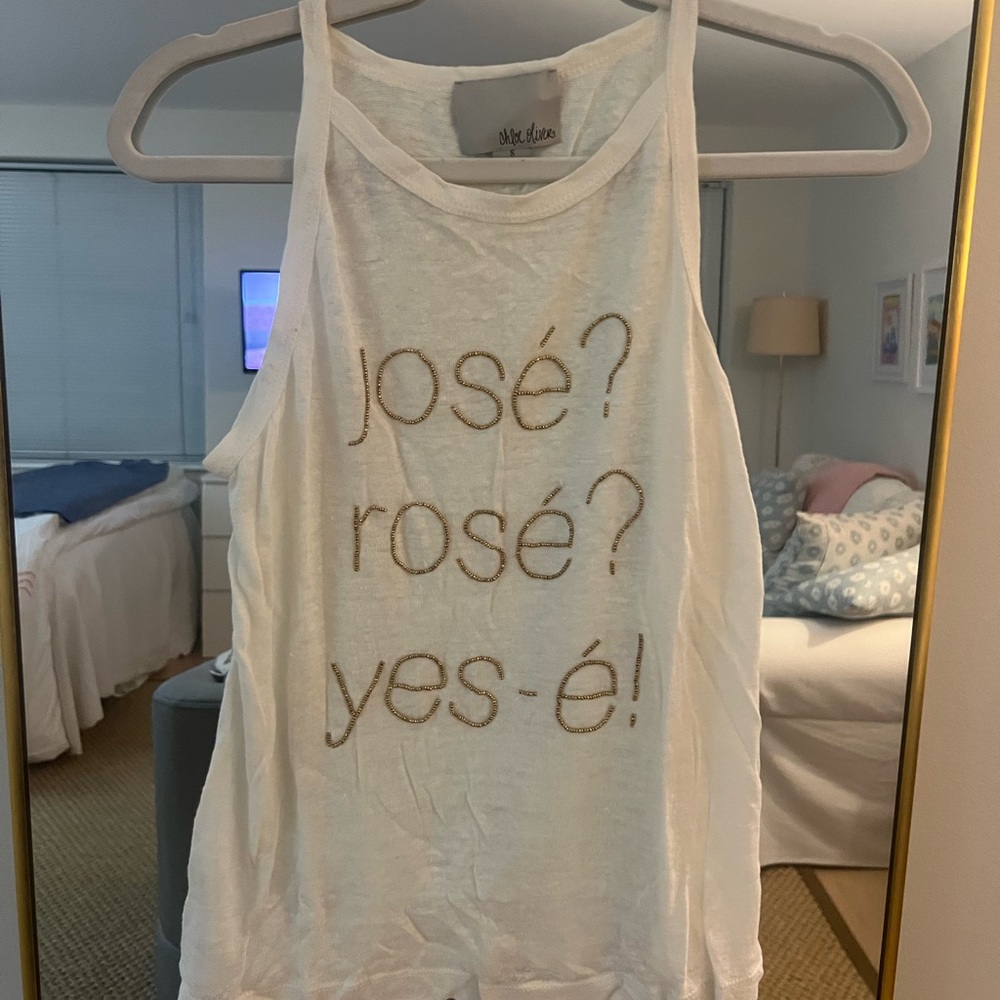Chloe Oliver beaded tank size S